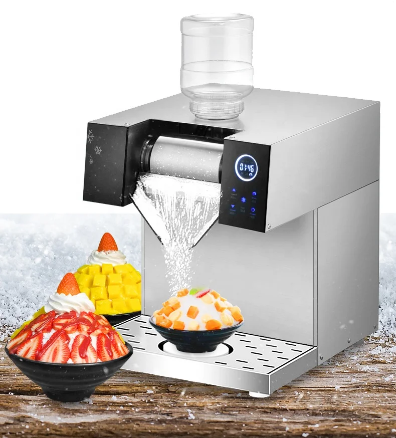 Commercial Quick Ice Maker Shaving Machine Snow Ice Bingsu Making Machine Engine CE Provided 220V Ice Cream Powder