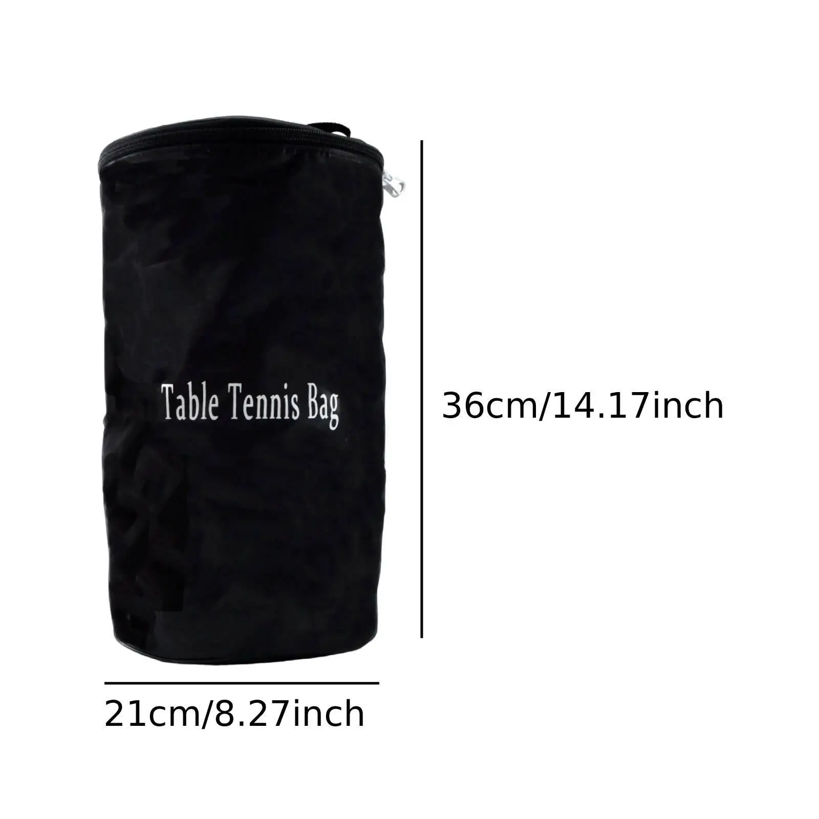

Table Tennis Ball Bag Oxford Cloth Zippered Storage Pouch Portable Holder Durable for Table Tennis Equipment Accessory