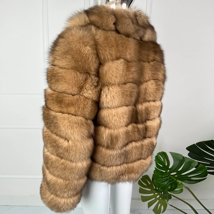 Women\'s Fur Coat Real Fox Fur Coat Women Warm Best Selling Women Fur Jacket With Lapel Winter Natural Fur Coats