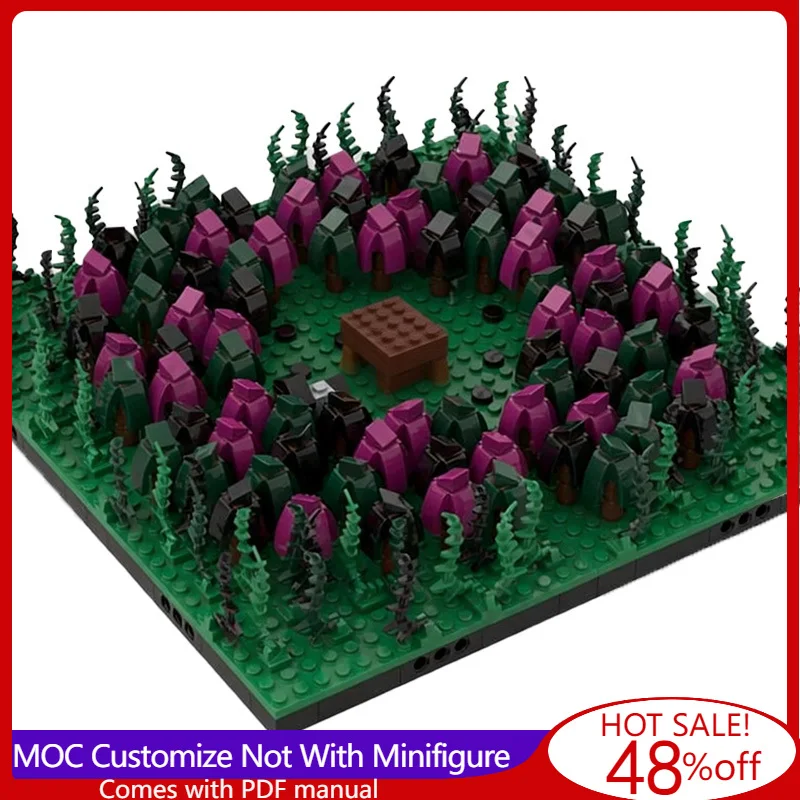 900 pièces de briques de construction série La Forêt Enchantée MOC, conception modulaire de blocs de construction, technologie de construction, jouet DIY, cadeau d'anniversaire