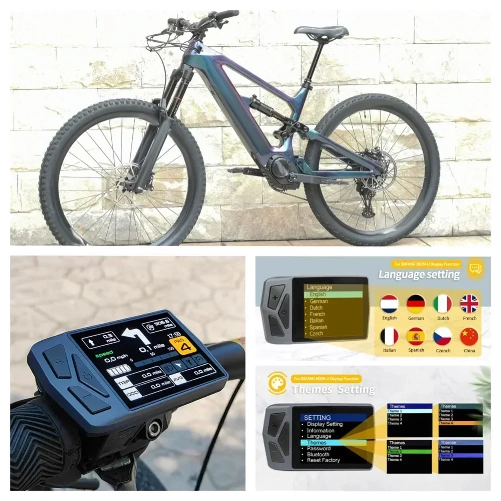 1 Pcs Bike Advanced Technology Electric Bicycle LCD Display For Bafang Motor M200 M300 400 500 M620/EB02 CAN Plug Waterproof