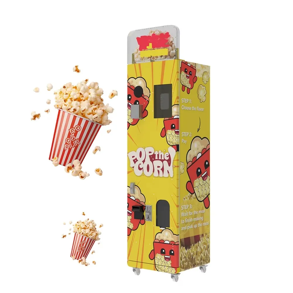 FOODLINE Custom Outer Shell Popcorn Vendor Low Noise Motor Replaceable Payment Module Snack Retail Gear