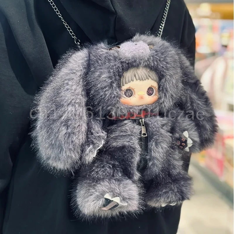 

Кукла MayMei Rebell, серия 400%, плюшевая, в закрытой упаковке, милый пушистый кролик, мягкая игрушка, рюкзак, модный аксессуар для игр, сюрприз-подарок