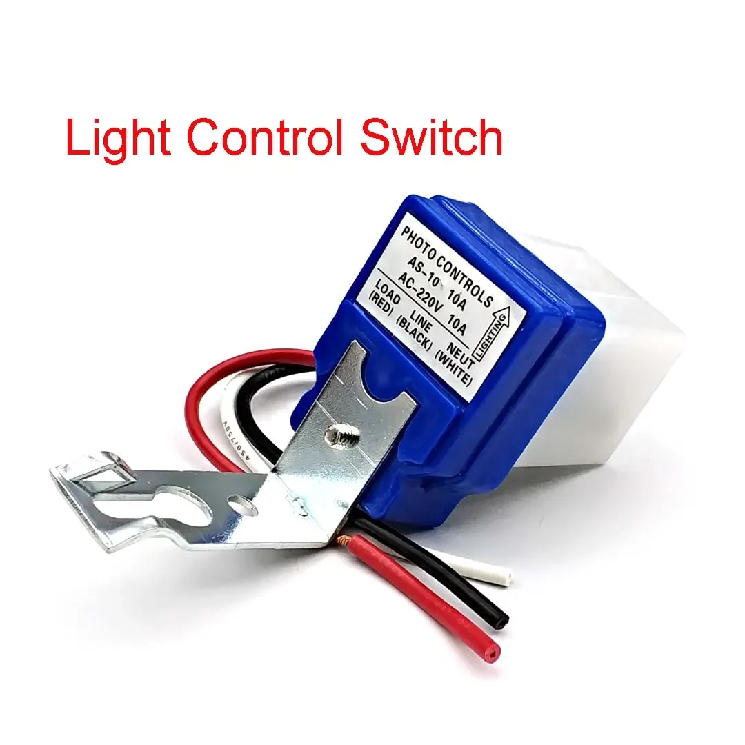 AS-10 Auto on Off Waterproof Photocell Street Light Switch 10A 12V 24V 110V 220V Photoswitch Sensor Switch