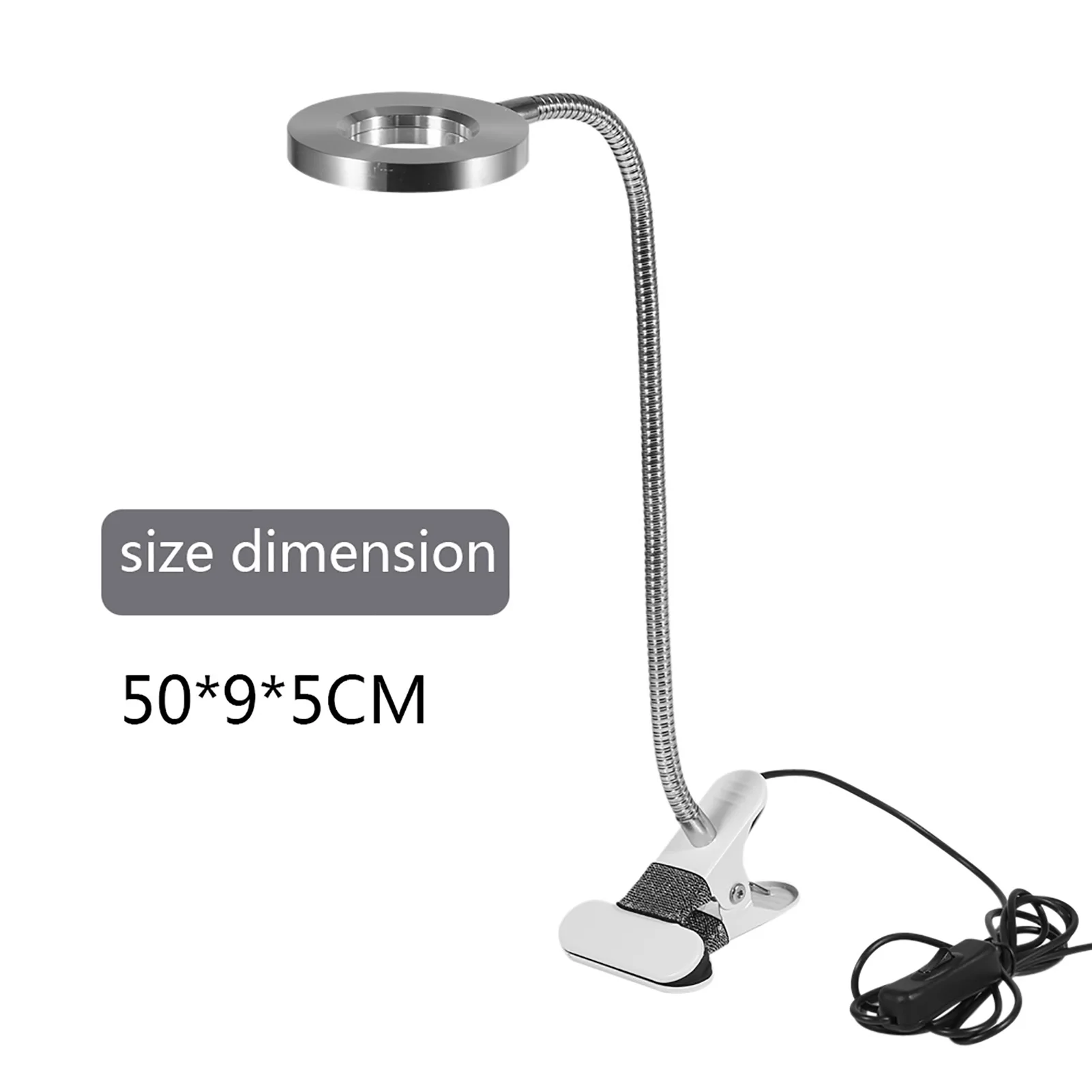 Lampe de bureau LED portable en continu pour tatouage et manucure, lumière froide, clip USB, accessoires de beauté