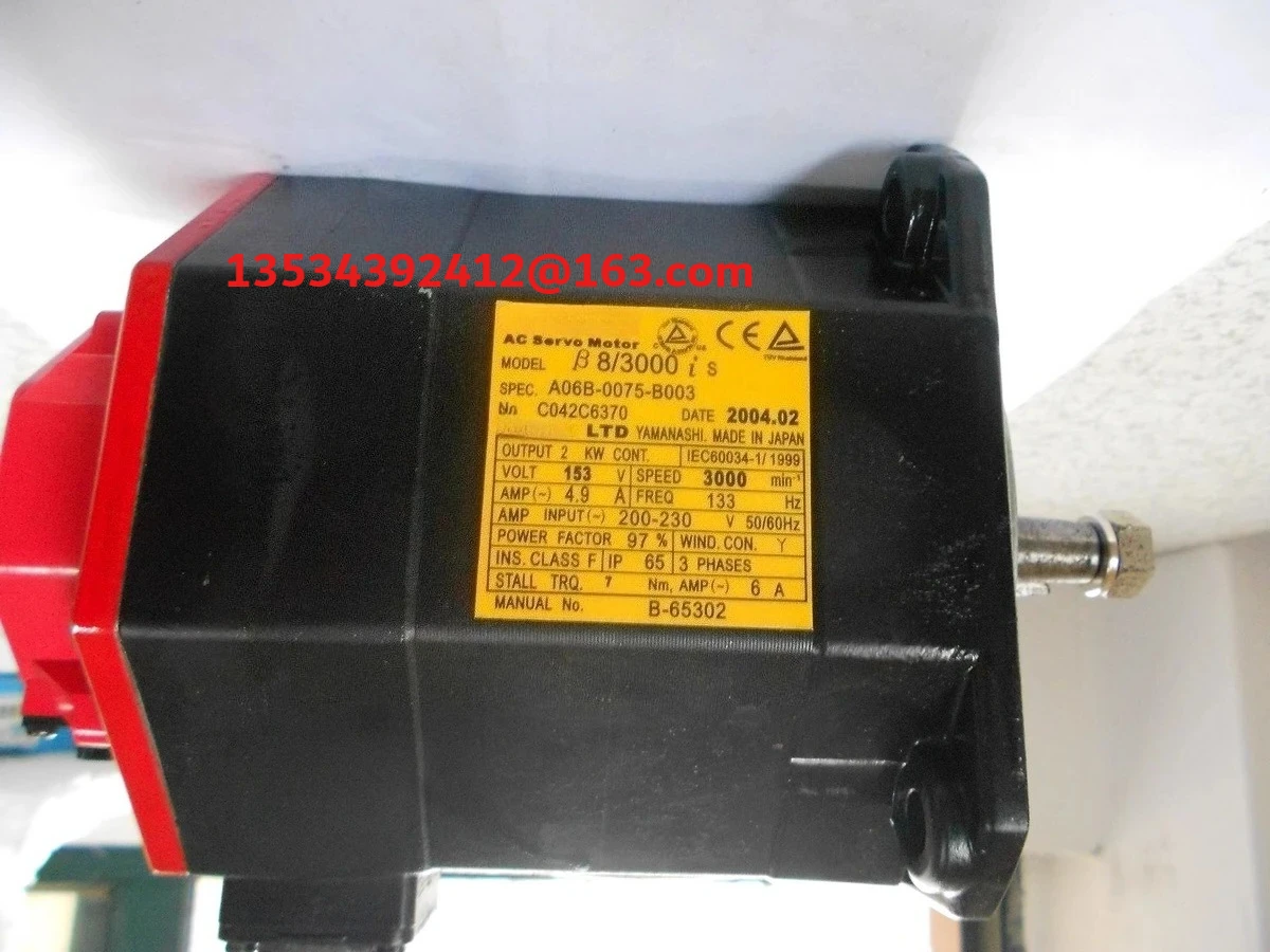 

Used A06B-0075-B203 For FANUC A06B-0075-B203 AC Servo Motor