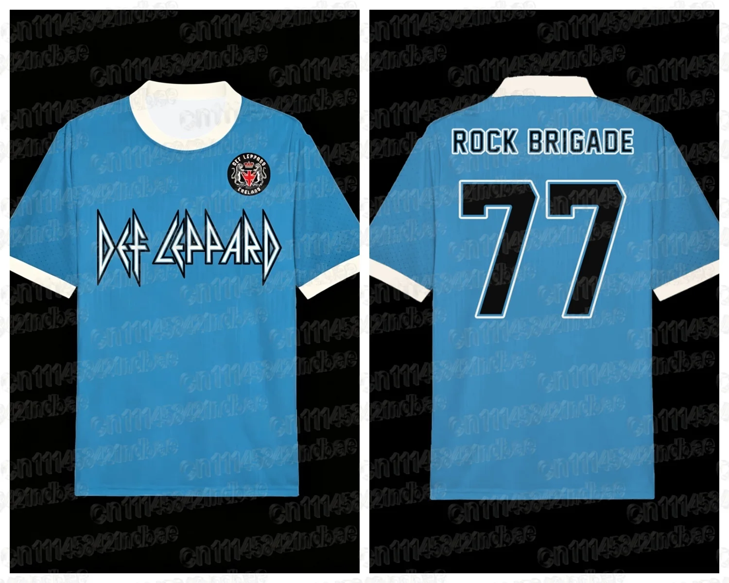 2026 Sommer Neu Def Leppard Rock Brigade Fan Familie Freizeit-Trainings-Sport-T-Shirt Atmungsaktiv Schnelltrocknend 3D-Bedrucktes T-Shirt – Detail 5