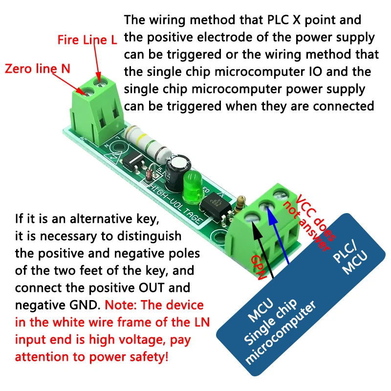 AC 220V 1/3/8 Channel MCU TTL Level 8 Ch Optocoupler Isolation Test Board Isolated Detection Tester PLC Processors Module