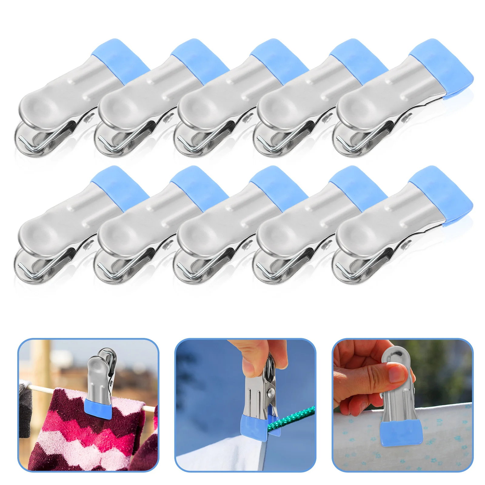 

30Pcs Swimming Pool Cover Clamps Sturdy Heavy Duty Outdoor Fixation for Hanging Quilts Socks and Clothes Pool Ground Cover Clip