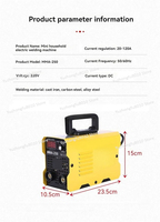 110V/220V Portable ARC Welding Machine IGBT Inverter Variable Current Adjustment (20-120A) With Welding Tool