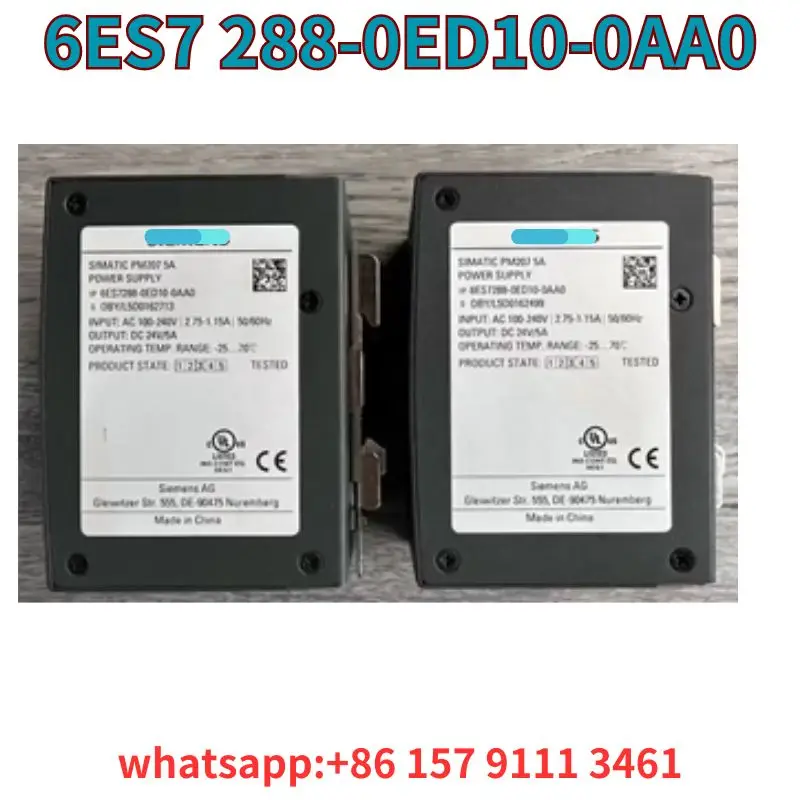 6ES7 Power Module, 288-0ED10-0AA0, segunda mão, boa cor e foi testado