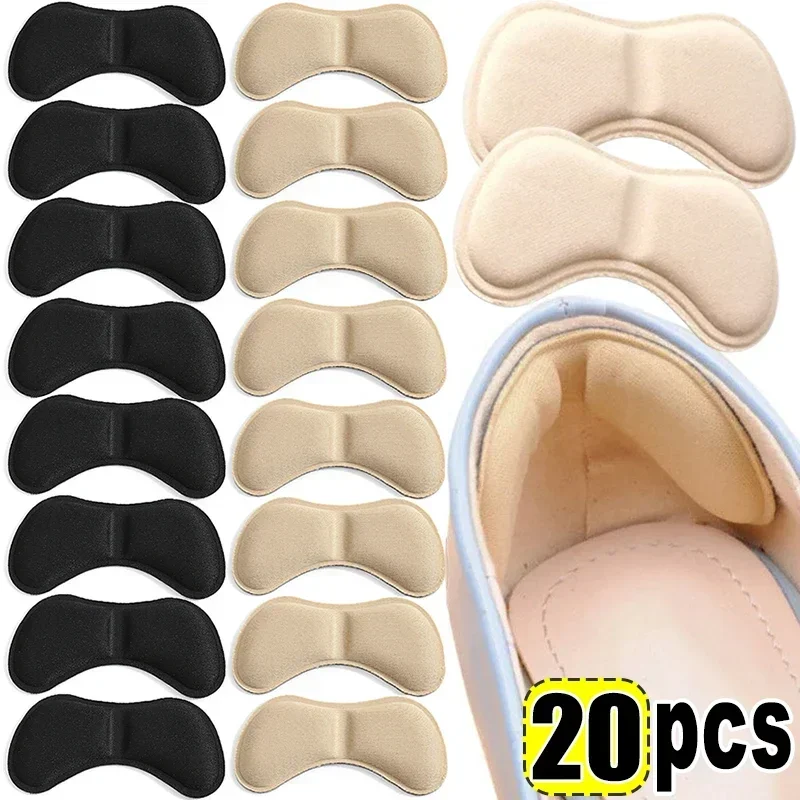 2/20pcs Heel Insoles Pads Patch Pain Relief Anti-wear Cushion Feet Care Heel Protector Adhesive Back Sticker Shoes Insert Insole