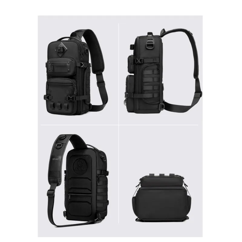 Men\'s Chest Bag Outdoor Tactical Single Shoulder Bag Cross Bag High Capacity Messenger Bag Waterproof Sports Bag for Man