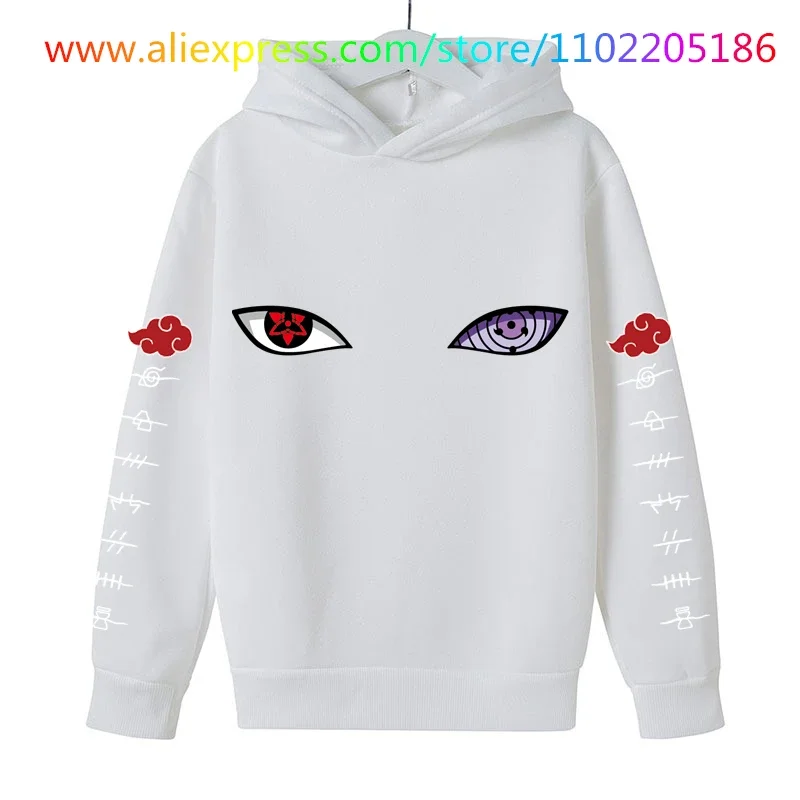 Anime Ninjas Hoodie Kids Sweatshirt Uzumaki Akatsuki Sakura Kakashi Sasuke Hinata Hyuga Harajuku Sweatshirts Boys Girls Clothe