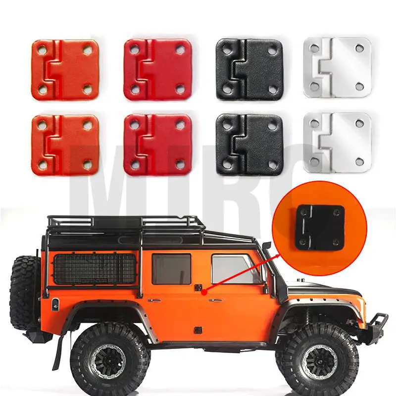 Charnière de porte en métal coloré pour camion de voie 1:10 Rc Trx-4 Defender Trx4 Lily Page 4 pièces