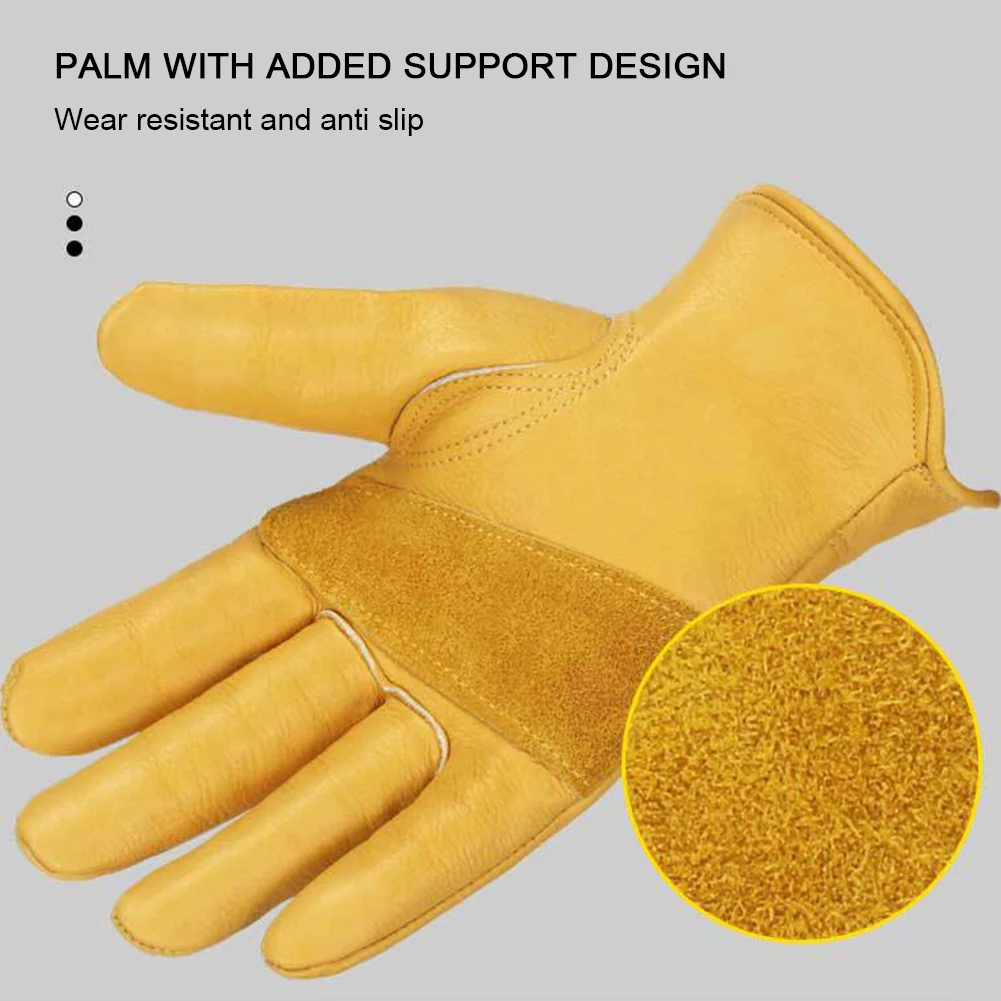 Full Finger Outdoor Gloves Wear-Resistant Insulated Work Gloves For Auto Mechanic Moving Work