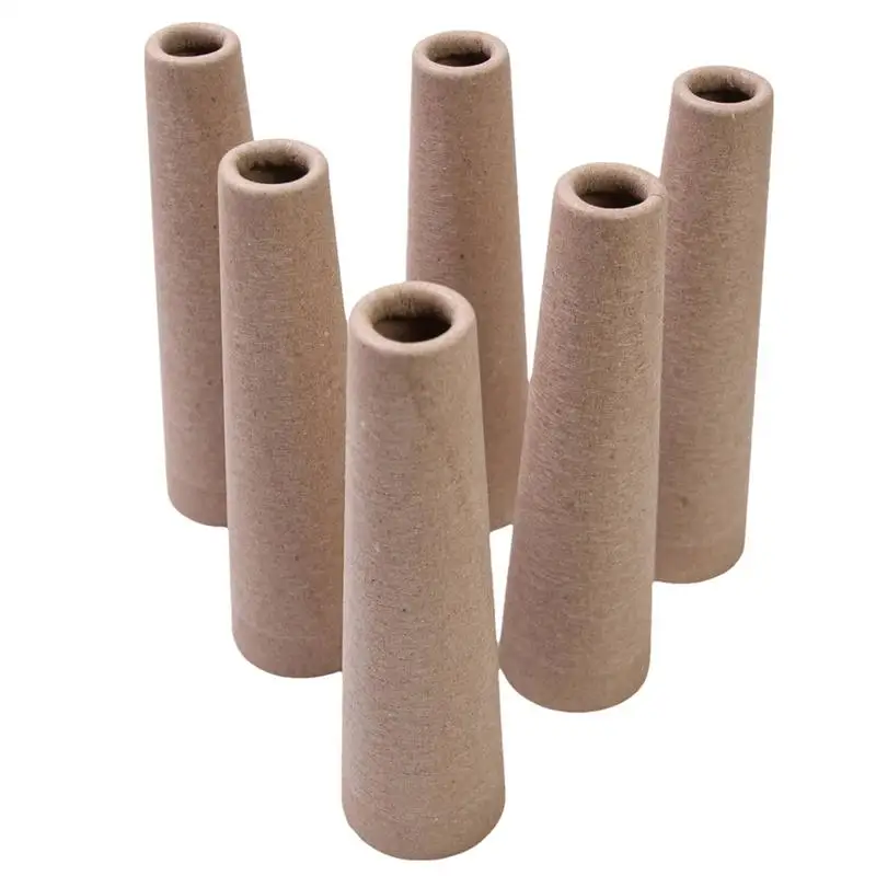 Wool Winding Tube 6PCS Thick Cardboard Yarn Cones DIY Knitting Tube Winder Weave Tube Craft Accessories for Crochet Lovers ﻿