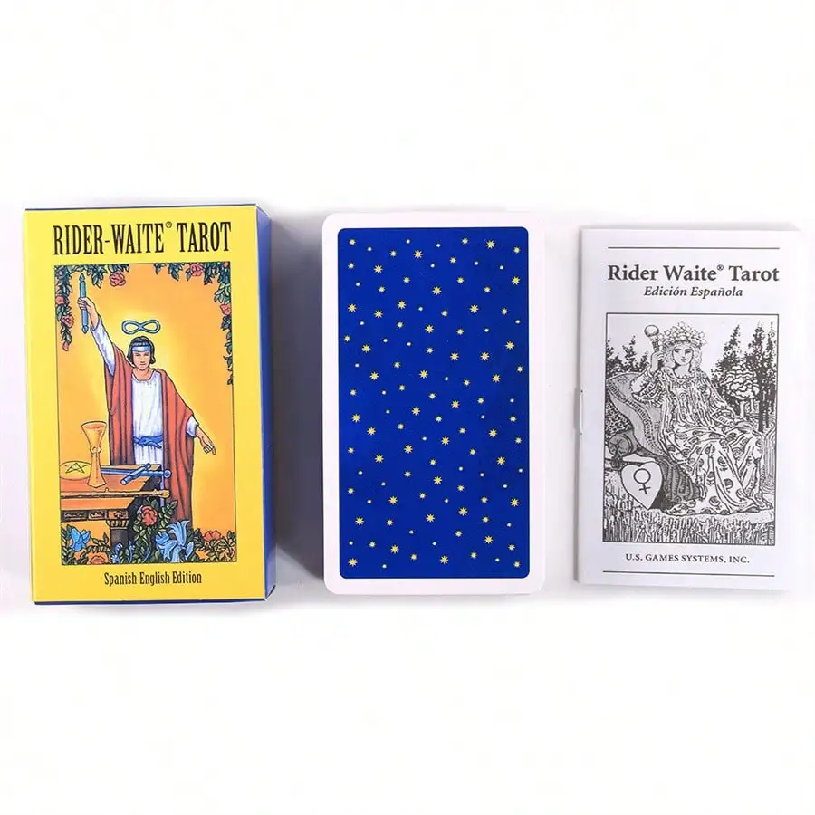

Español Tarot Rider Waite Tarot Испанское издание Карты Ворождение Игровые карты Таро Инструменты для гадания