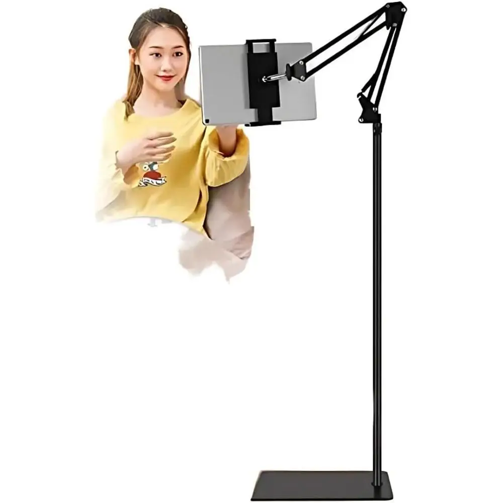 

Adjustable Overbed Tablet Mount Stand - Universal Holder for iPad, Kindle, Switch, and More