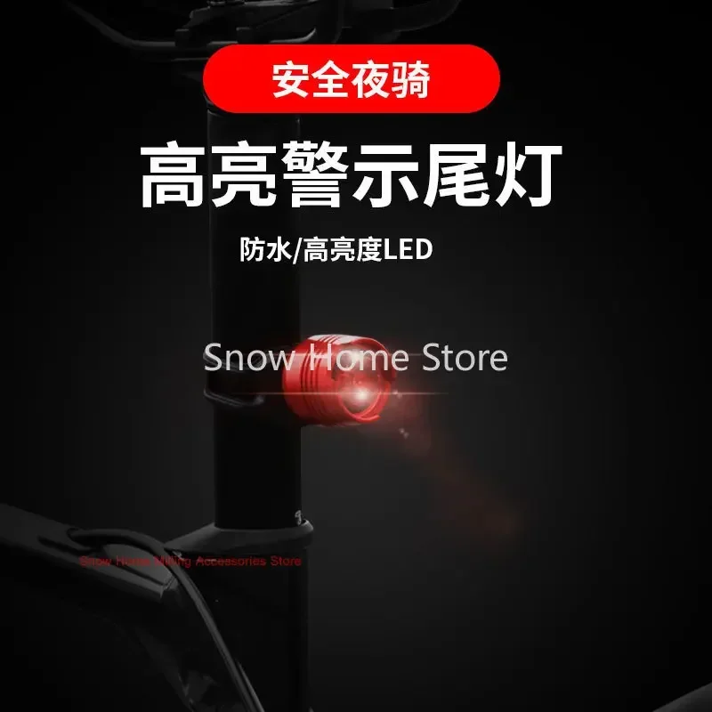 LED Aluminum Alloy Taillights, Bright Ruby Lights, Safety Warning Helmet  Bicycle Frog Equipment