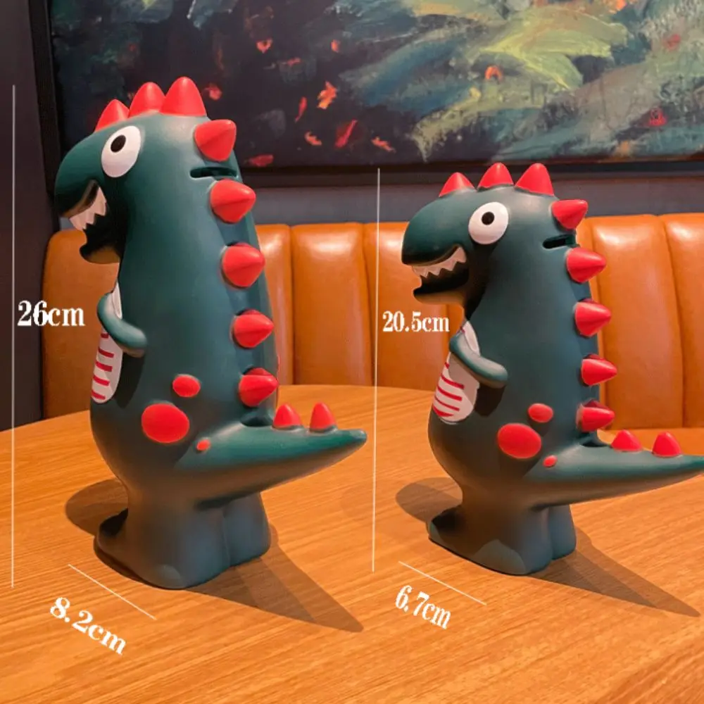 Salvadanaio per drago con serbatoio di risparmio, scatola di risparmio per animali apribile di grande capacità, regalo decorativo per ornamenti di drago dei cartoni animati