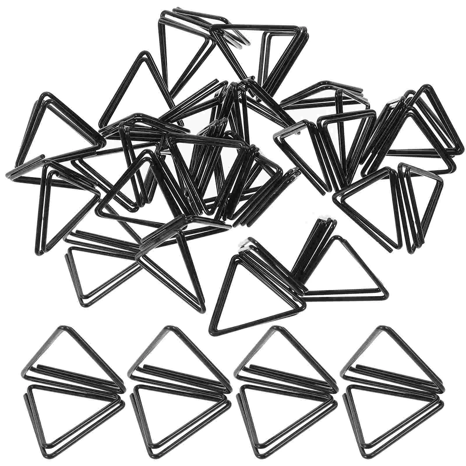 

20 Pcs Decor for Table Triangle Business Card Holder Picture Clips Love Place Cards