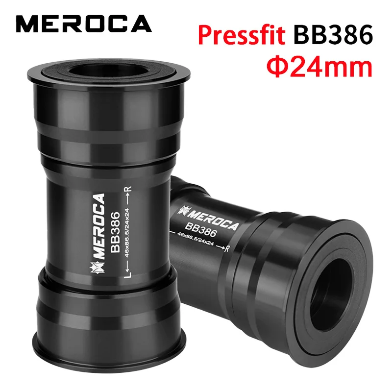 MEROCA bb386 24mm bottom bracket pressfit for Shimano holowtech ll 86.5mm CrankSet Mountain Road bike bb386 bottom bracket