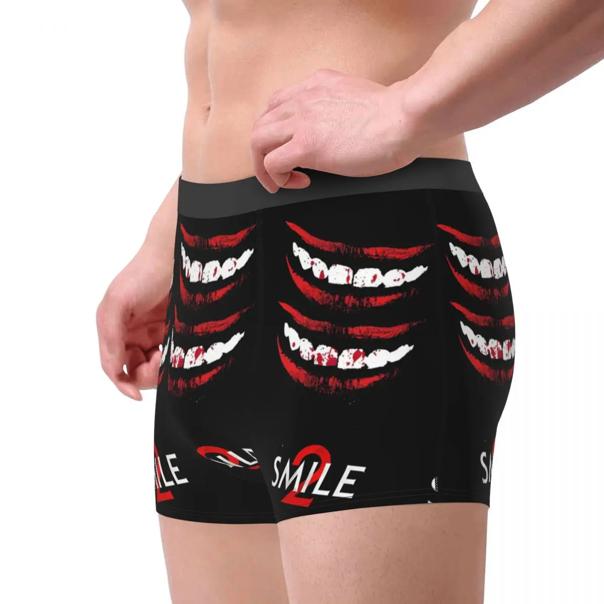 Humor Boxer Smile 2 Mouth Horror Movie Shorts Panties Briefs Man Underwear Scary Halloween Breathable Underpants Male Plus Size