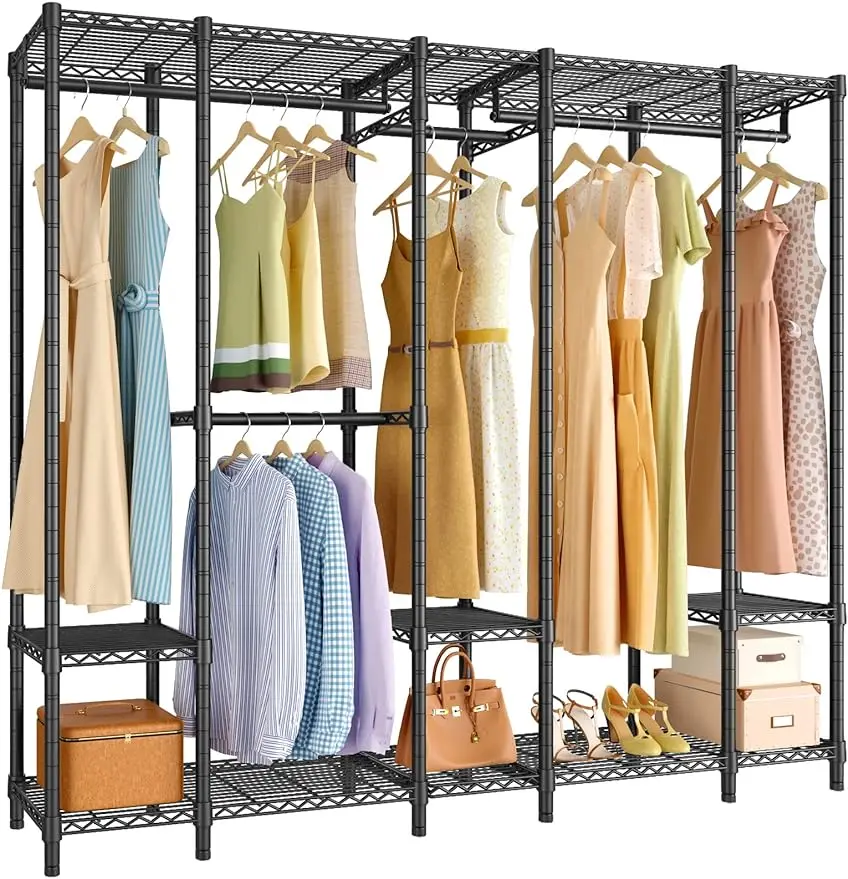 VIPEK V50i Bedroom Armoire Freestanding Closet Wardrobe, Portable Closet Rack, Heavy Duty Clothes Rack Multi-Functional Metal Cl