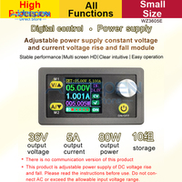 WZ3605E DC DC Buck Boost Converter CC CV 36V 5A Power Module Adjustable Regulated laboratory power supply Voltmeter ammeter