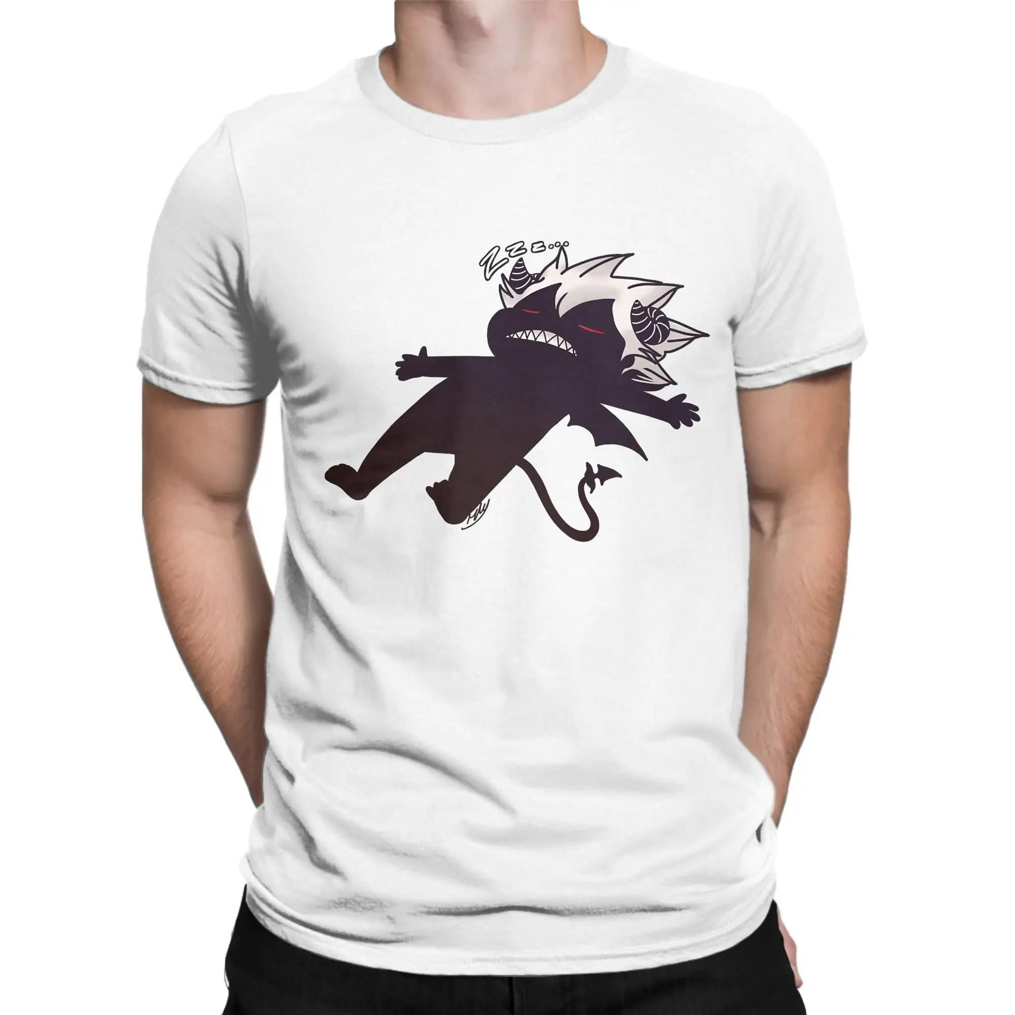 Couple T Shirt Liebe slepping Black Anime Clover T Shirts Hip Hop  Summer Tee Shirt Vintage Pure Cotton Clothing Gift