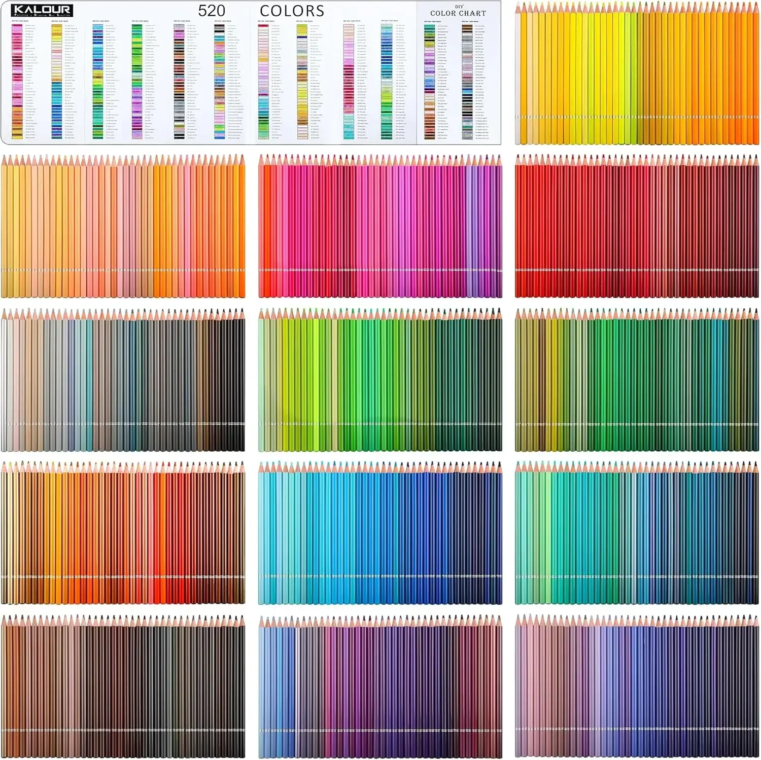 550 Colored Pencils Set with Large capacity Zipper Case,Soft Core with Vibrant Color,Ideal for Coloring Drawing Sketching Crafti