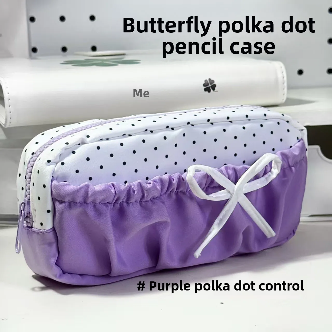 ارتفاع المظهر مستوى بوي الأرجواني نقطة القلم حقيبة جديدة الباليه نمط فتاة القلب سعة كبيرة القرطاسية حقيبة التخزين #1