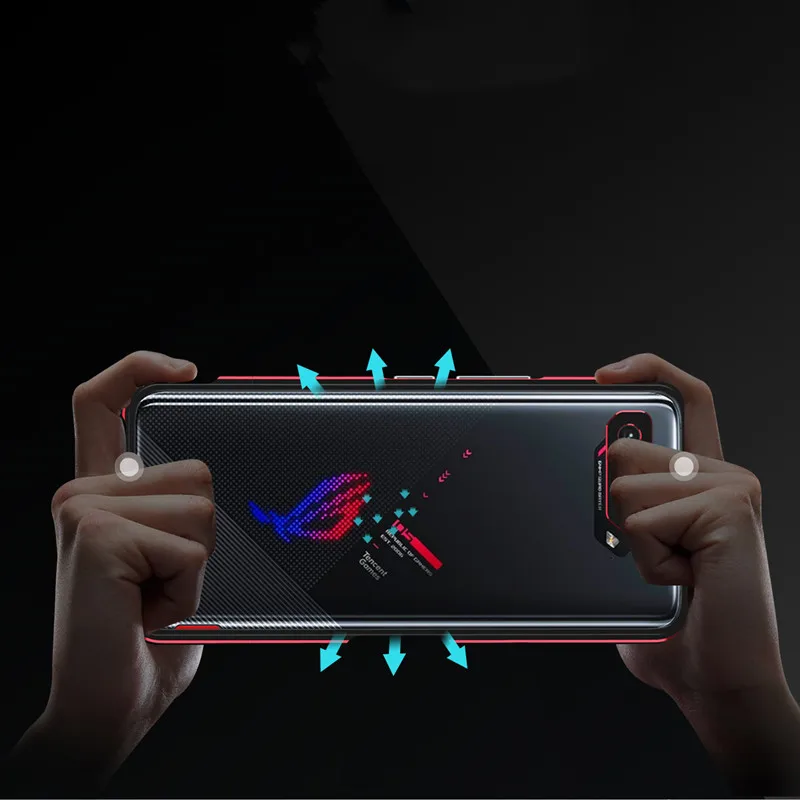 Metal Bumper Case For ASUS ROG 3 5 6 Pro Game cover Frame Slim Cover phone case+ carmera Protector