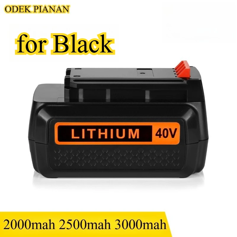 

Сменный аккумулятор 2000 мАч, 2500 мАч, 3000 мАч, 40 В для черного LBX2040 LBXR3, совместимый с газонокосилкой макс. 40 В и электроинструментами