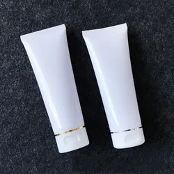 10-100pcs 100ml White Plastic Soft Tube Empty Liquid Cream Storage Bottle Gel Lotion Cosmetic Container Refillable