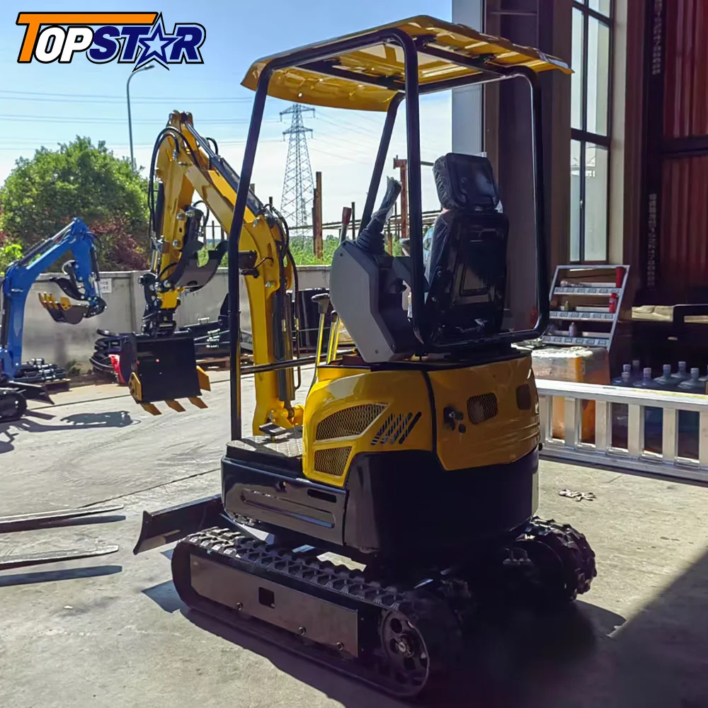 2025 جديد مخصص 2 طن حفارة صغيرة نظام هيدروليكي قوي استخدام زراعي متعدد الوظائف المصنع مباشرة مخصص #3