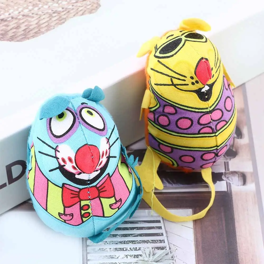 

Unique Lovely Stuffed Toys Colorful Canvas with Cat Mint Catnip Cat Mouse Toys Pet Toys Chew Biting Toys