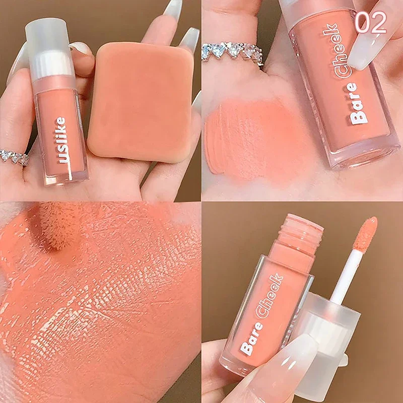 Multifunction Liquid Face Blusher Contour Long-lasting Matte Natural Cheek Liquid Blush Cream Women Makeup Cosmetic blush makeup