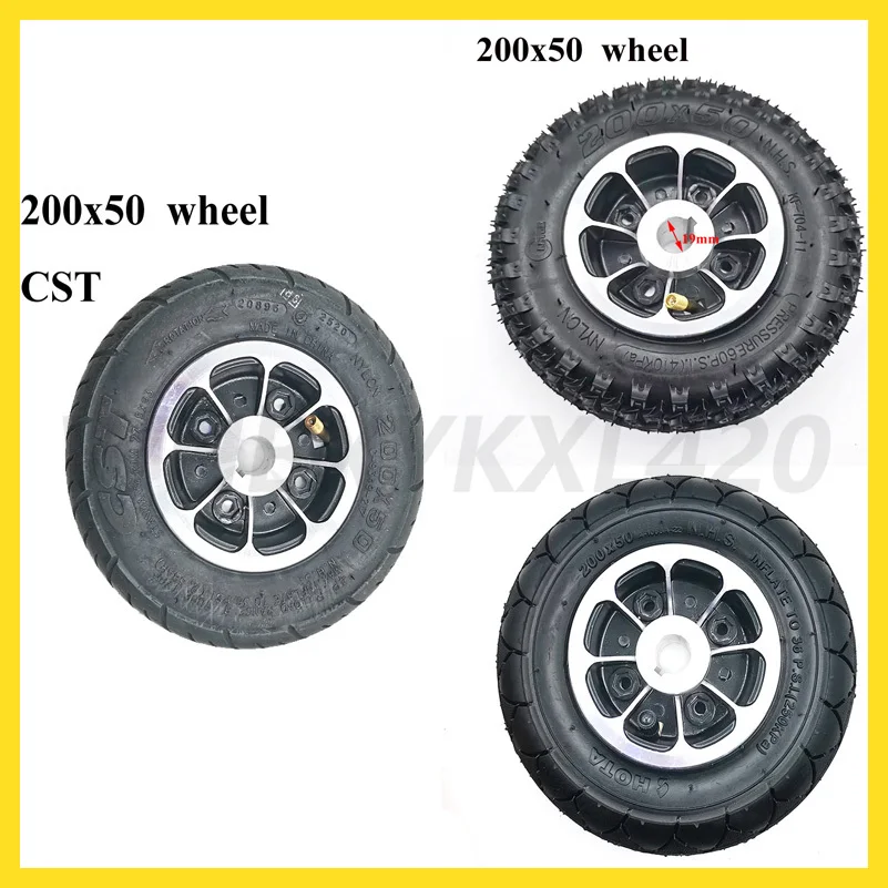 19 mm Keilnut 200 x 50 Reifen für Speedway Mini 4 Pro Vollreifen-Elektroroller – Rima Mini 4 Pro 200 x 50 Radersatzteile