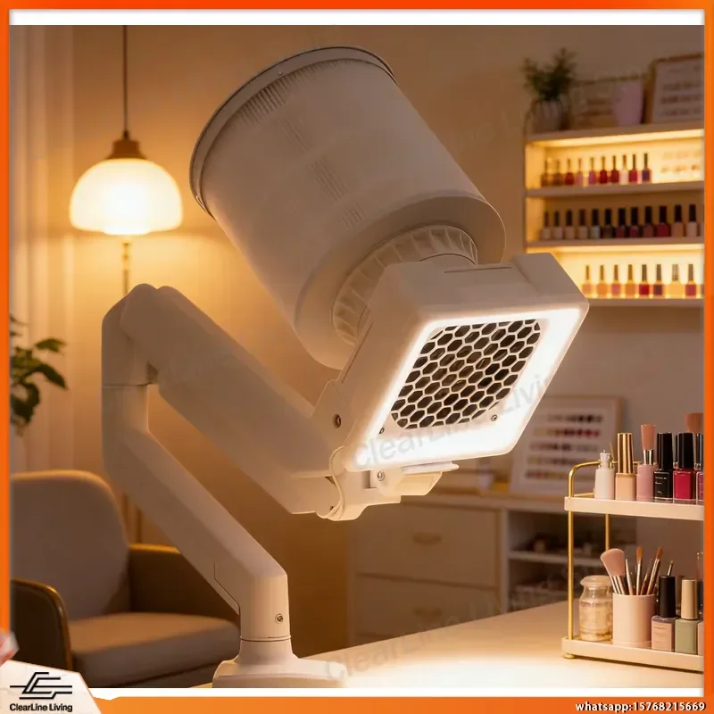 Professional Nail Dust Vacuum Cleaner with Super Suction for Nail Salon Desk Use 2025 Powerful Electric Vacuum Cleaner for