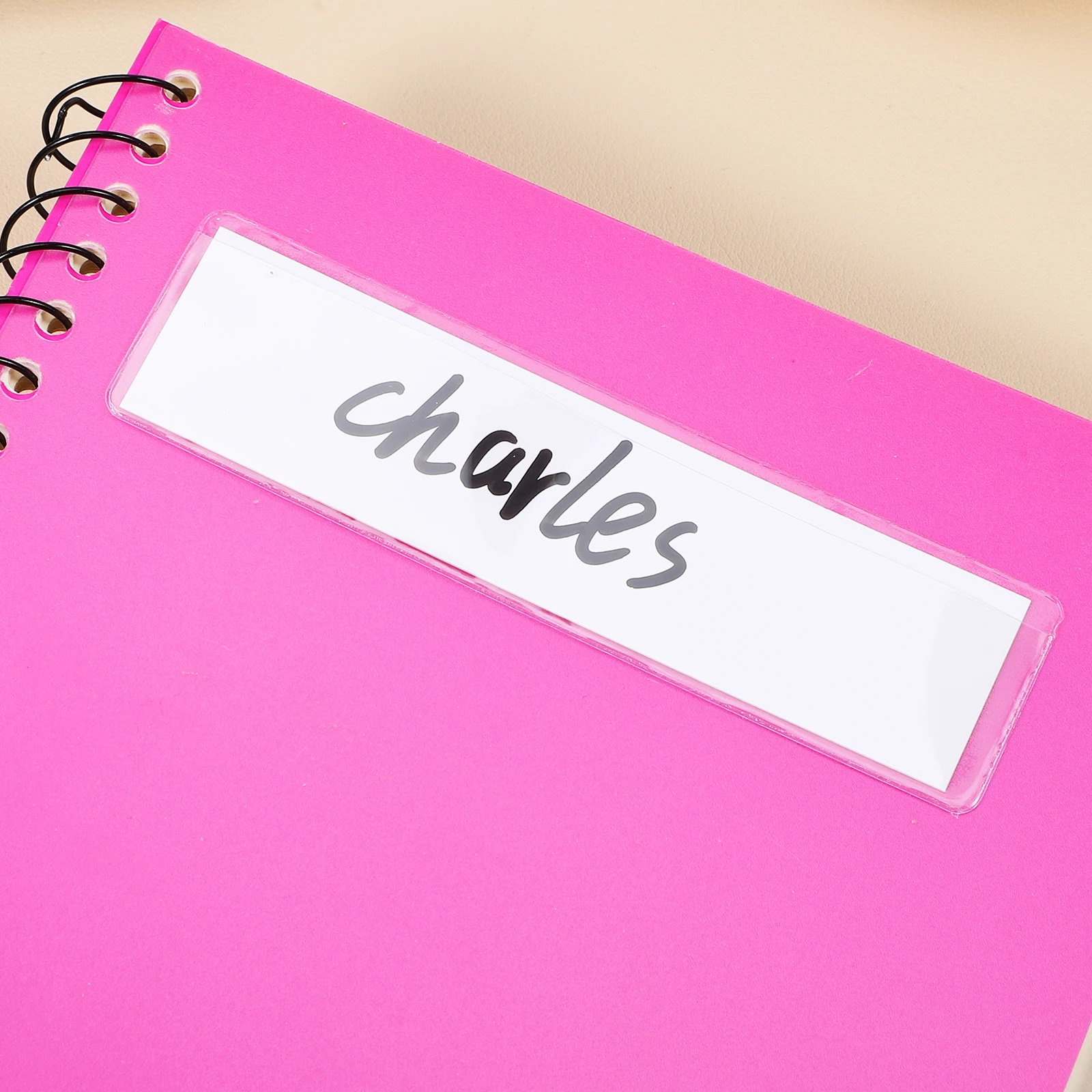 50 قطعة من حوامل الملصقات الشفافة، جيوب لاصقة، سهلة الاستخدام لتنظيم المنزل والمكتب والمدرسة، جيوب لاصقة #4