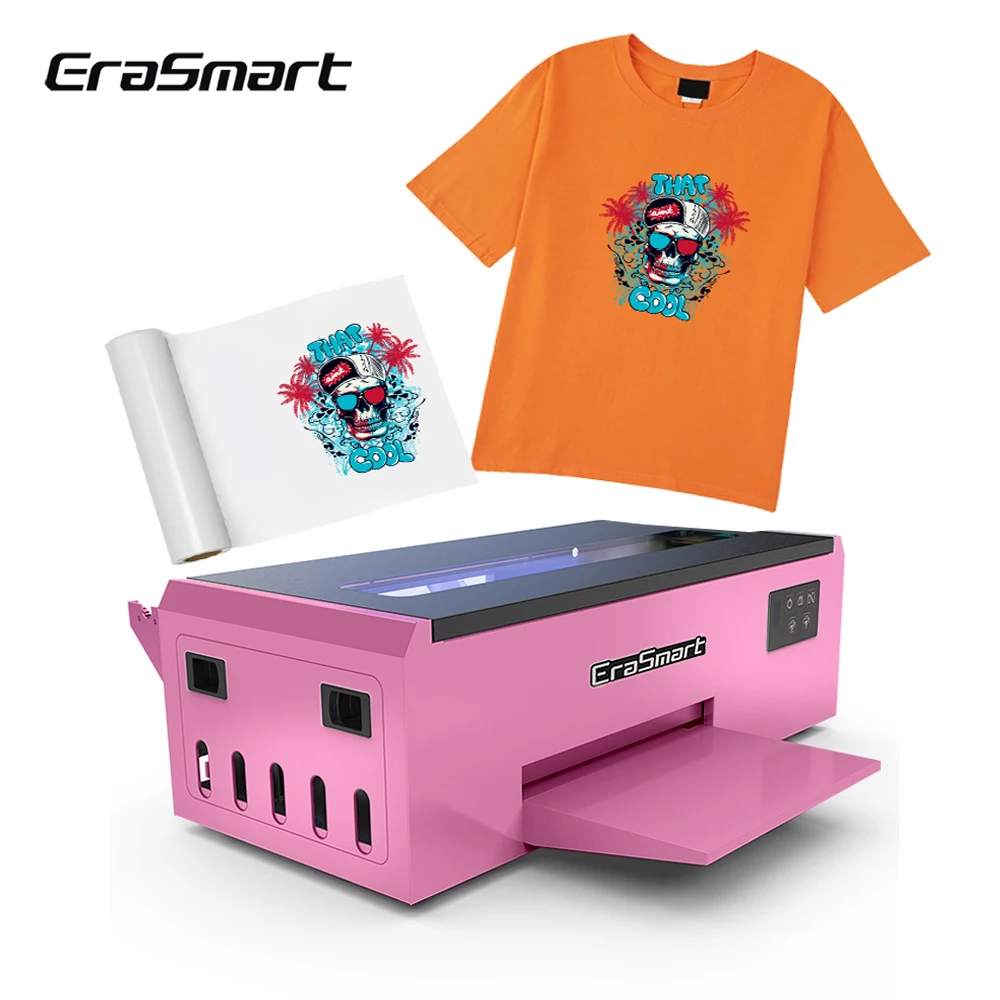 

Yunyi New Arrivals Erasmart a4 dtf printer l805 Hats textiles garment clothes Customize Pink T-Shirts dtf printer printing machi