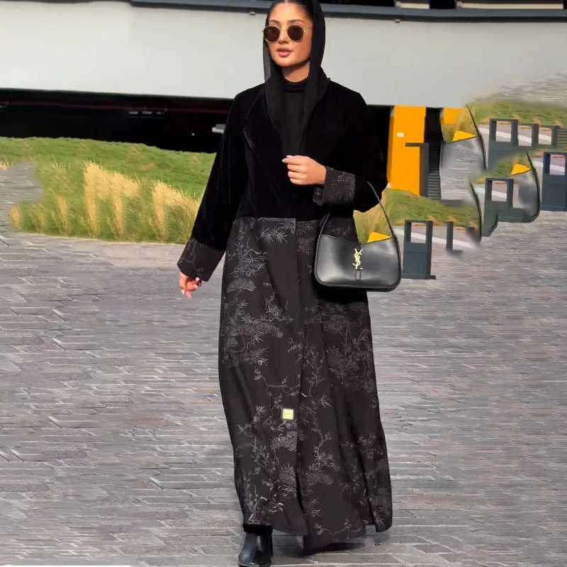 

Spring 2025 Loose Long Dr Color Blo Women's Faion Cross-Border Maxi Dr Polyester Material Regular Thin