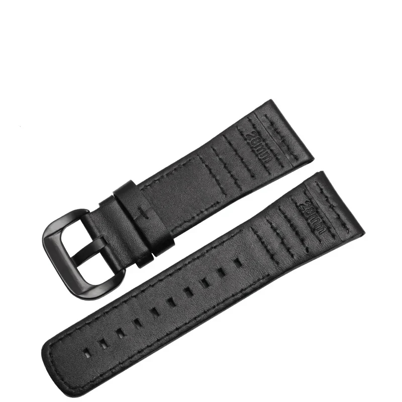 Genuine Leather Wristband For Friday V3/01/P3C/02/M2 Mechanical Watch Black Cow Leather Bracelet 28mm