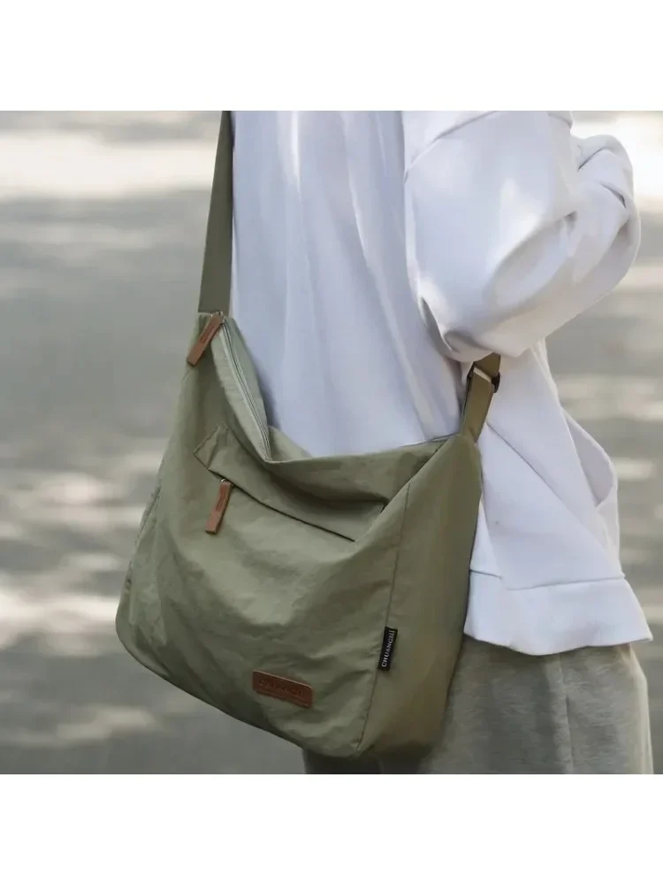 Damska torba na ramię, duża torba listonoszka z płótna dla studentek, japońska marka, torby na książki, damska torebka, torby typu satchel, 2025 — zdjęcie 2