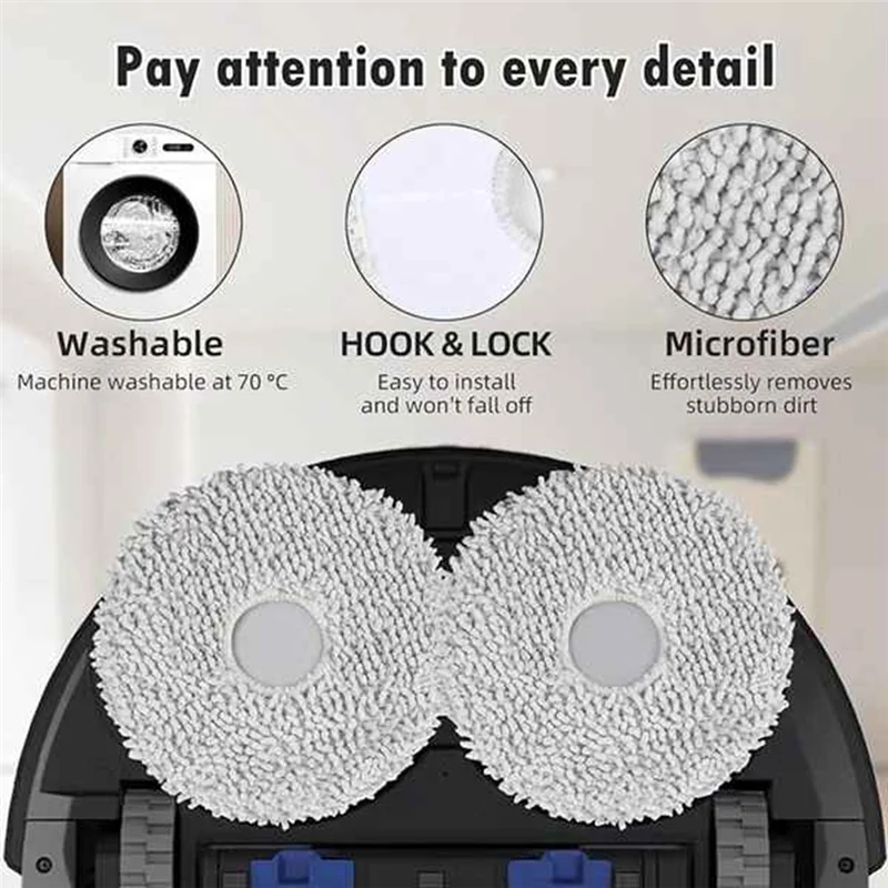 

【Сгодня только @】32 шт. для ECOVACS DEEBOT X5 OMNI/X5 PRO OMNI/X5 PRO, детали для пылесоса, ткань для швабры, фильтр Hepa, основная боковая щетка