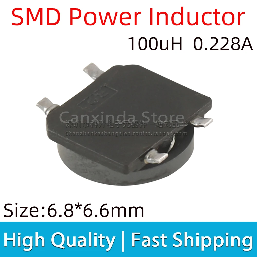 5pcs CLS62NP-101MC SMT Surface Mount Inductance 100uH 0.228A 228mA Shield Power Inductor Filter Choke 4 Pin CLS62NP 101MC
