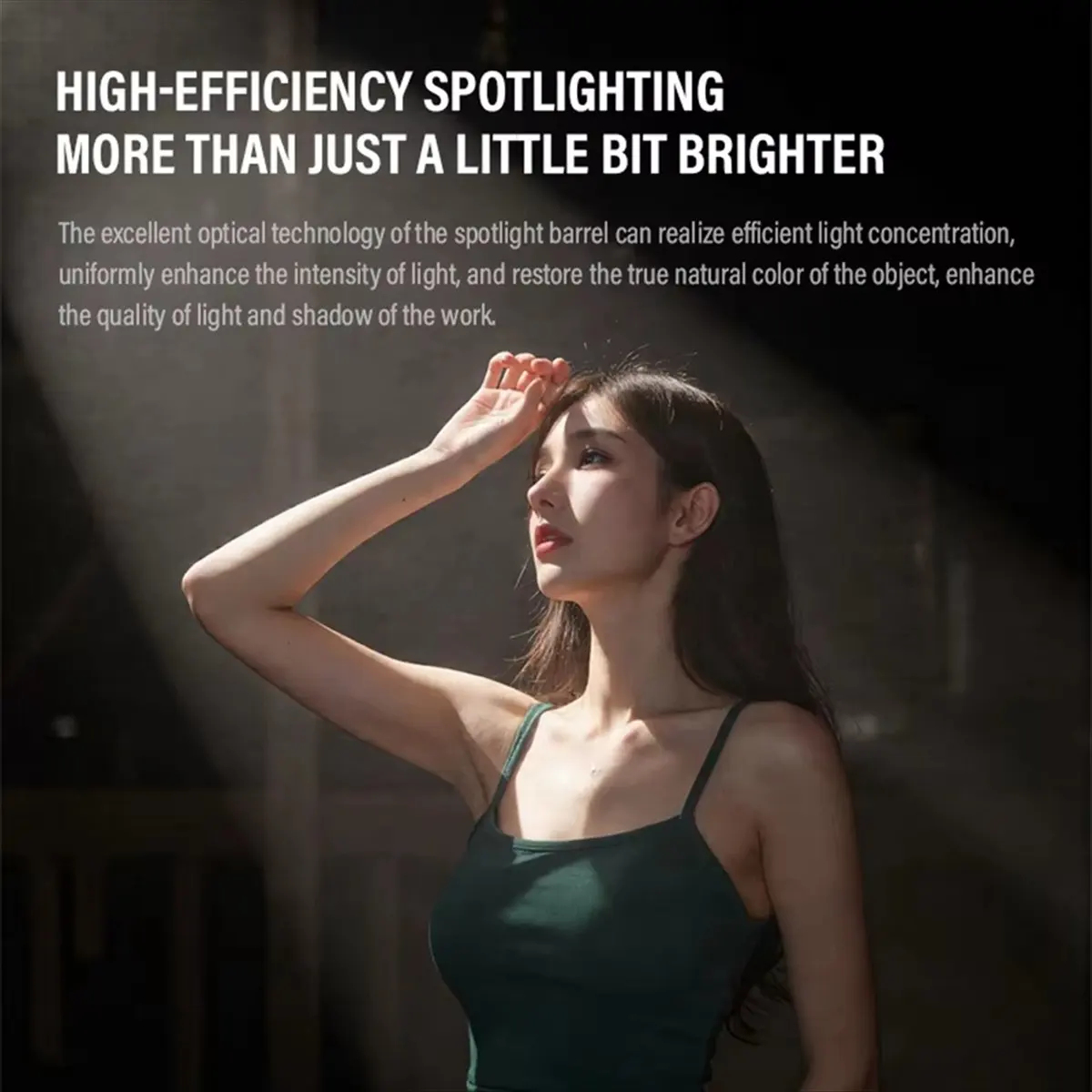OKgood Flash Spotlight Focusing Projection Photography Spotlight Kit with 20PCS Graphics Insert for Zhiyun