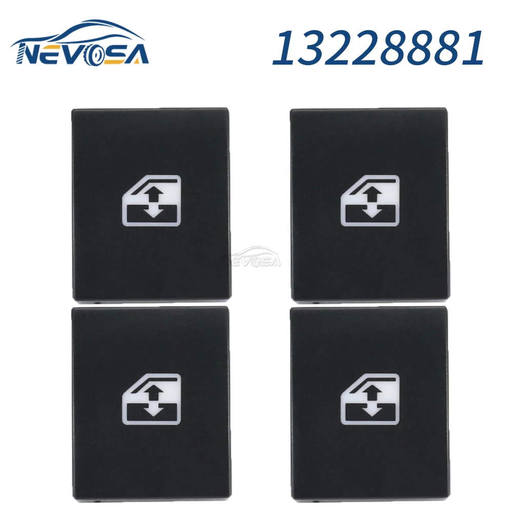 NEVOSA 4PCS 13228881 Electric Window Switch Button Cover Parts For VAUXHALL OPEL ASTRA MK5 H 04-10 ZAFIRA B 05-11/TIGRA B 04-09